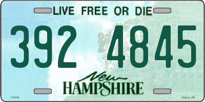 NH license plate 3924845