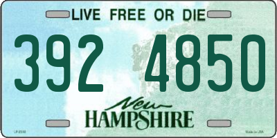 NH license plate 3924850