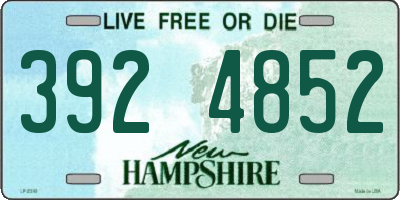 NH license plate 3924852