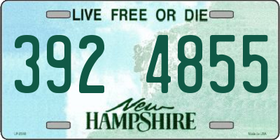 NH license plate 3924855