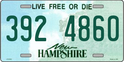 NH license plate 3924860