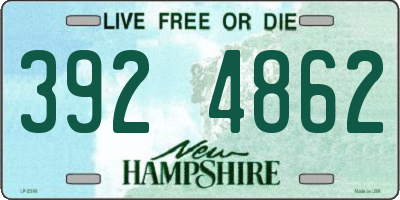 NH license plate 3924862