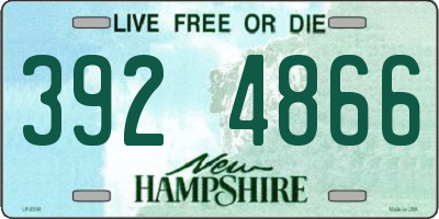 NH license plate 3924866