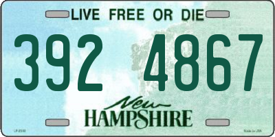 NH license plate 3924867