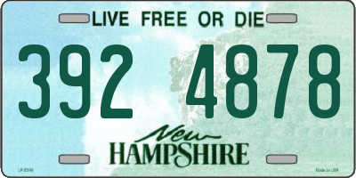 NH license plate 3924878