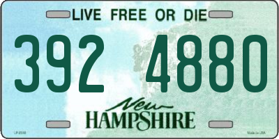 NH license plate 3924880