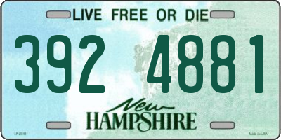 NH license plate 3924881