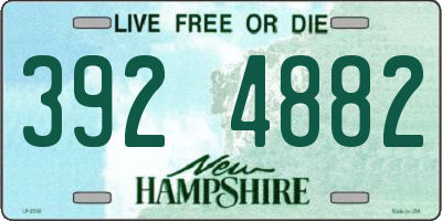 NH license plate 3924882