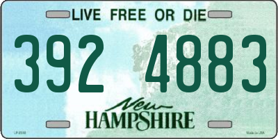 NH license plate 3924883