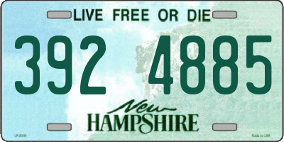 NH license plate 3924885