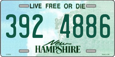 NH license plate 3924886