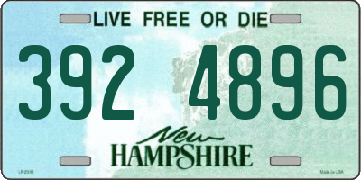 NH license plate 3924896