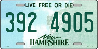 NH license plate 3924905