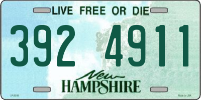 NH license plate 3924911
