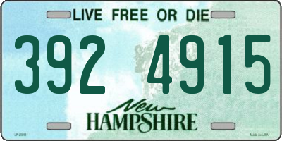 NH license plate 3924915