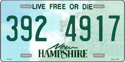 NH license plate 3924917