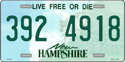 NH license plate 3924918