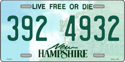 NH license plate 3924932