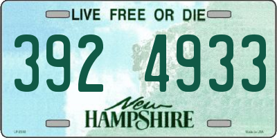 NH license plate 3924933