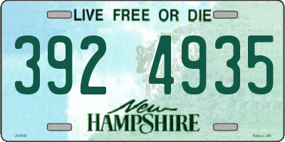 NH license plate 3924935