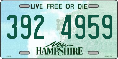 NH license plate 3924959