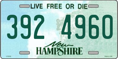 NH license plate 3924960