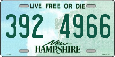NH license plate 3924966
