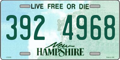 NH license plate 3924968