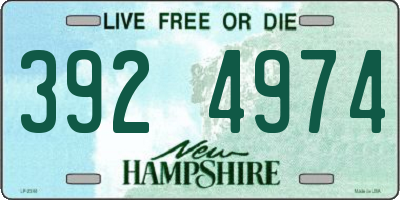 NH license plate 3924974