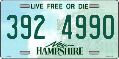NH license plate 3924990