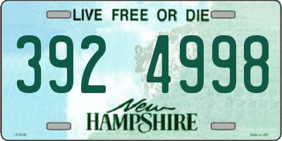 NH license plate 3924998