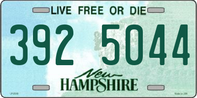 NH license plate 3925044