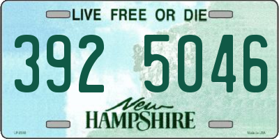 NH license plate 3925046