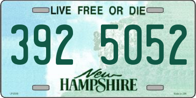 NH license plate 3925052