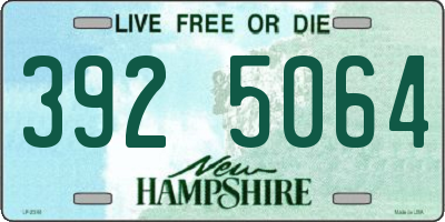NH license plate 3925064