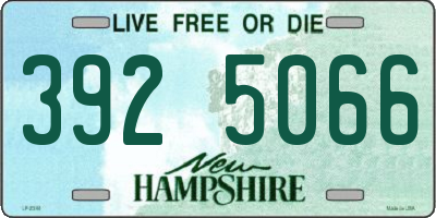 NH license plate 3925066