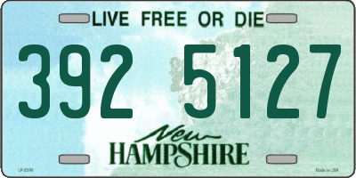 NH license plate 3925127