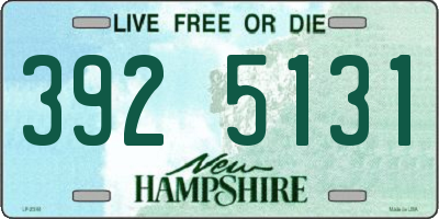 NH license plate 3925131