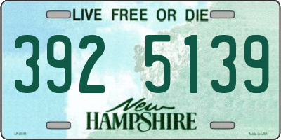 NH license plate 3925139