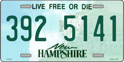 NH license plate 3925141