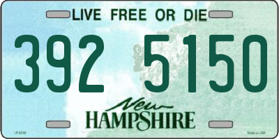 NH license plate 3925150