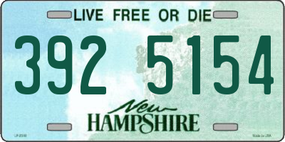 NH license plate 3925154