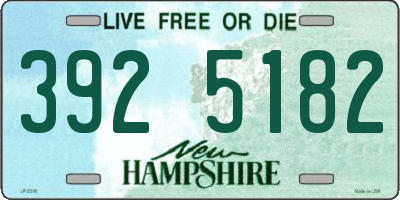 NH license plate 3925182