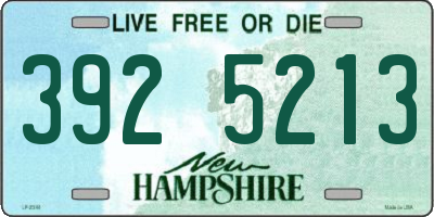 NH license plate 3925213