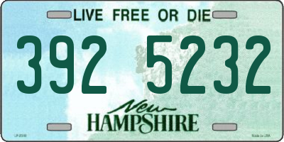 NH license plate 3925232