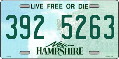 NH license plate 3925263