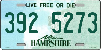 NH license plate 3925273