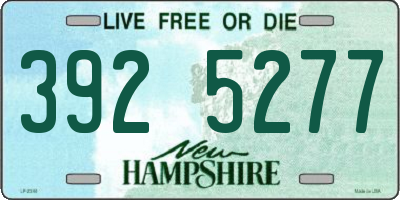 NH license plate 3925277