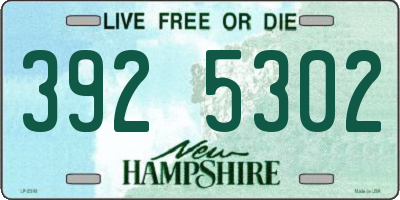 NH license plate 3925302