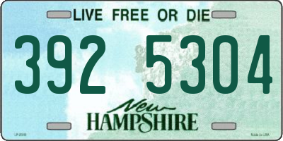 NH license plate 3925304